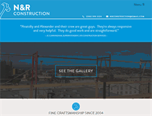 Tablet Screenshot of nrconstruction.com